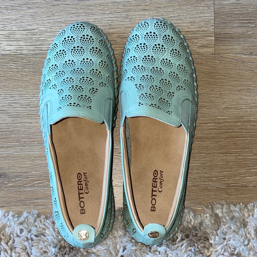 Women's Mint Green Loafers